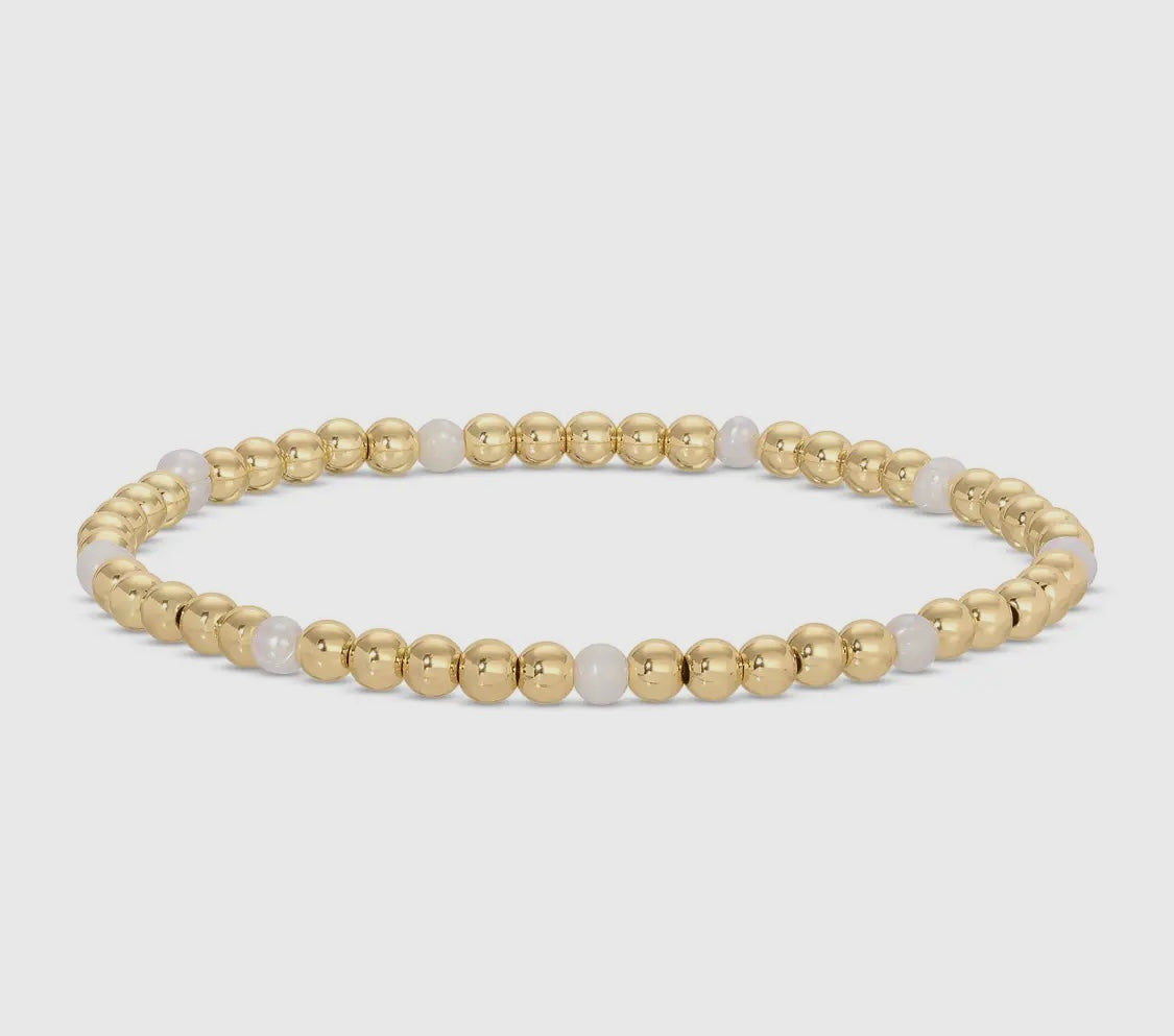 18 K Gold Plated Stretch Bracelet