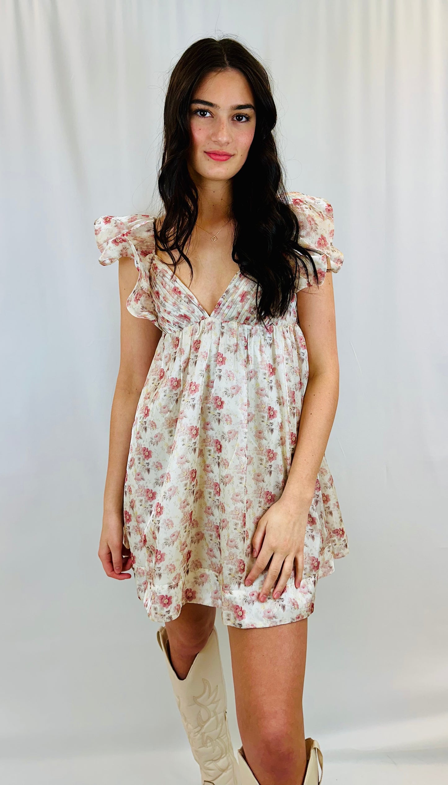 Floral Ruffle Dress
