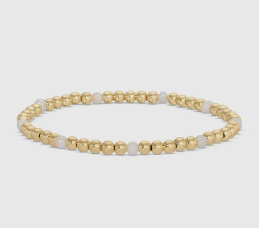 18 K Gold Plated Stretch Bracelet