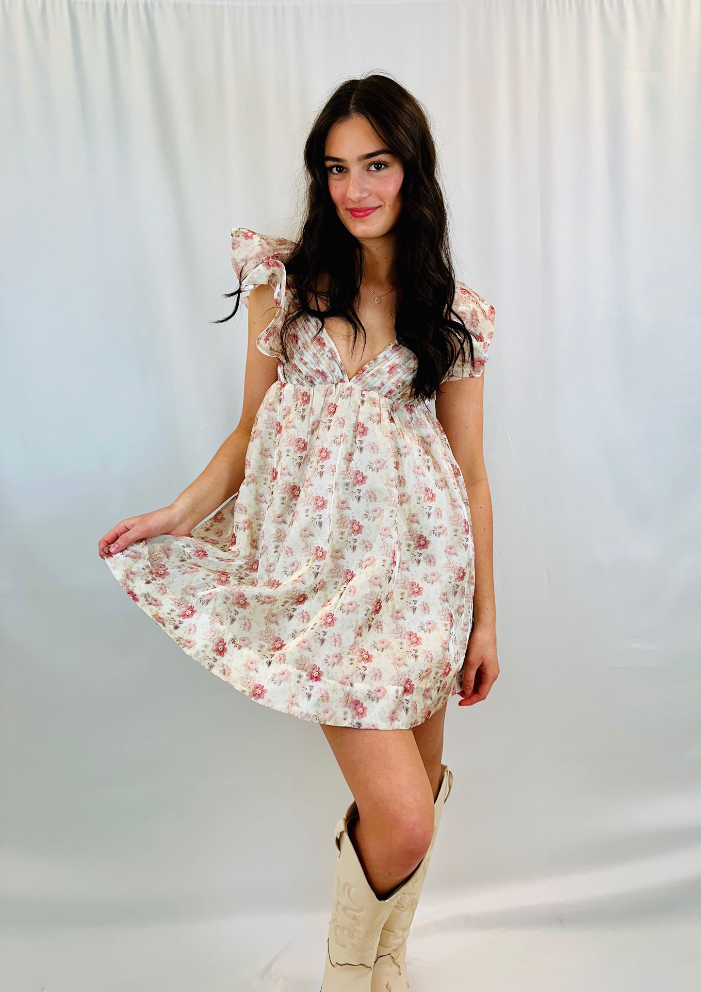 Floral Ruffle Dress