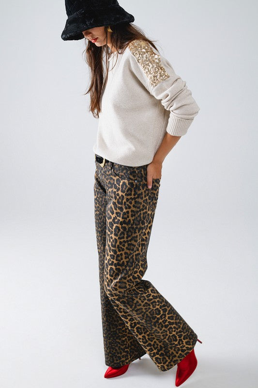 Leopard Jeans