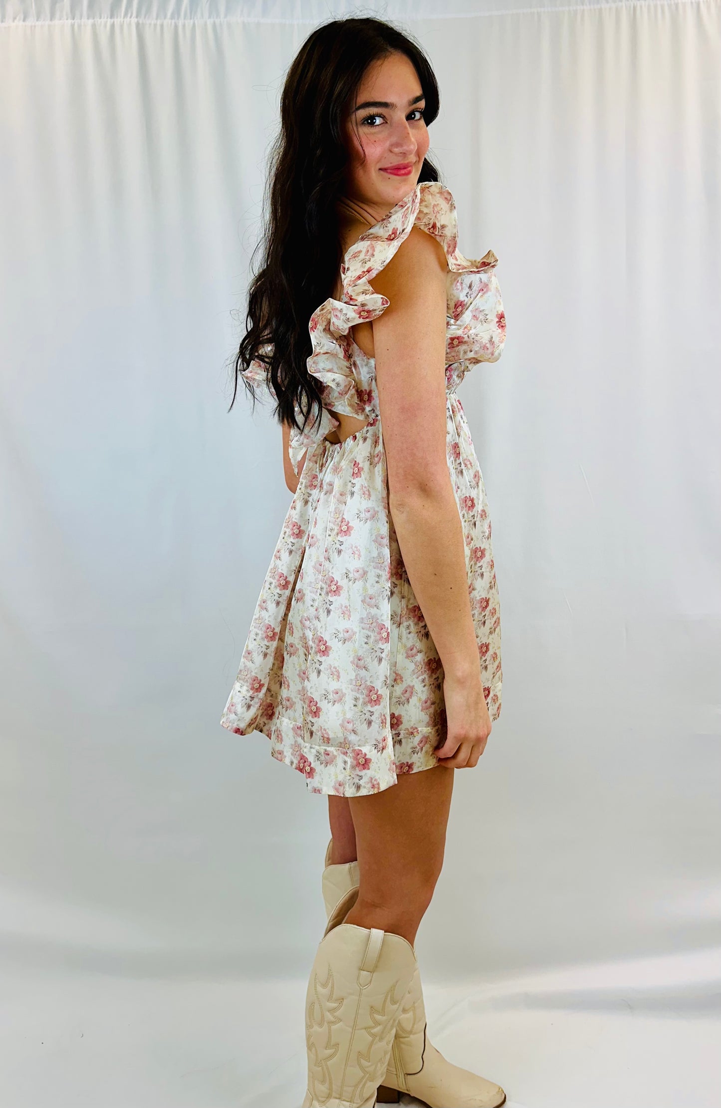 Floral Ruffle Dress