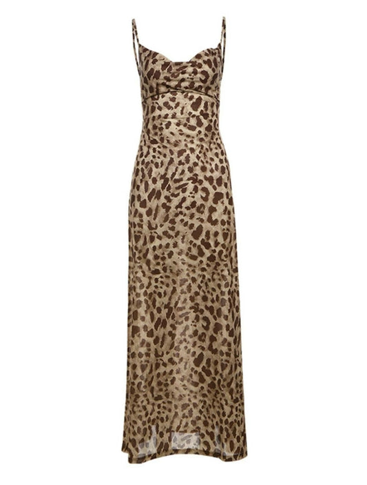 Leopard Print Maxi Dress